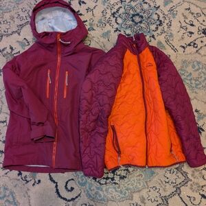 Purple and Orange Hooded Jacket